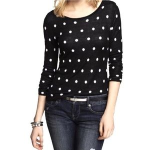 Black and White Polka Dot Express Sweater